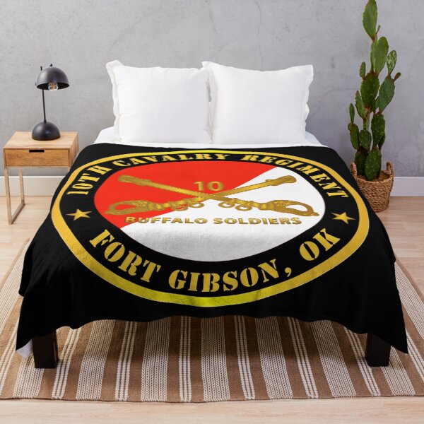 Item preview, Army - 10th Cavalry Regiment - Fort Gibson, OK - Buffalo Soldiers w Cav Branch designed and sold by Military Insignia Products.