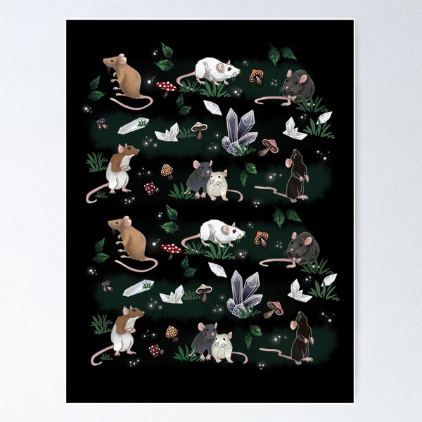Item preview, Rats and Crystals  designed and sold by MoonMothKreativ.