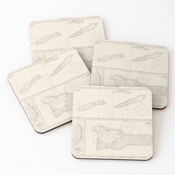 Item preview, Old Cayman Islands Map (1880) Vintage Caymanian Isle Chart designed and sold by BravuraMedia.