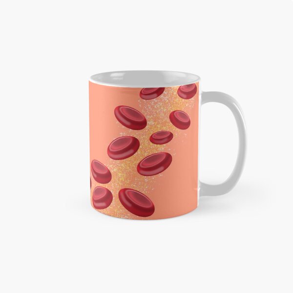 Item preview, Blood cells - Orange background designed and sold by Osher-BioArt.