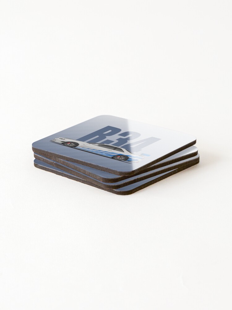 Thumbnail 4 of 5, Coasters (Set of 4), Skyline GTR R34 designed and sold by ElseWorldDesign.