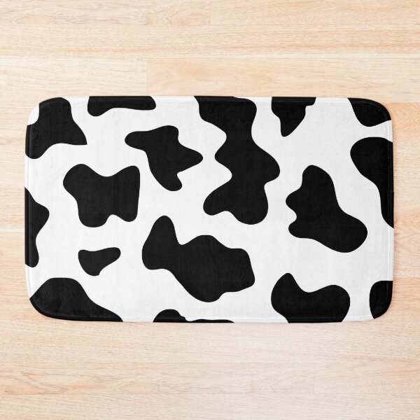 Item preview, aesthetic indie kidcore cow print seamless pattern black designed and sold by mikrocosmox.