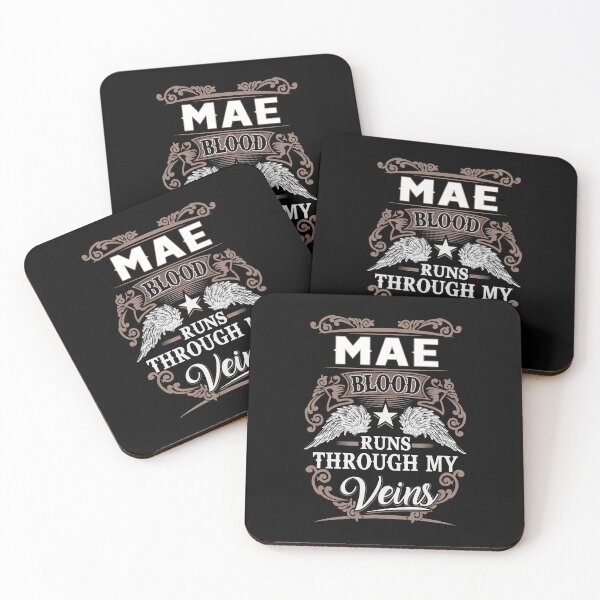 Item preview, Mae Name T Shirt - Mae Blood Runs Through My Veins  Gift Item Tee.Png designed and sold by ribbinjunk.