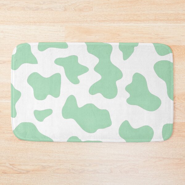 Item preview, aesthetic indie kidcore cow print seamless pattern sage green designed and sold by mikrocosmox.