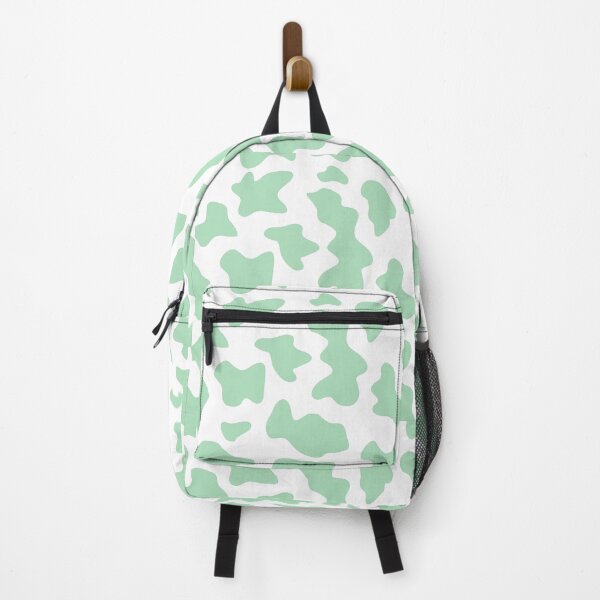 Item preview, aesthetic indie kidcore cow print seamless pattern sage green designed and sold by mikrocosmox.
