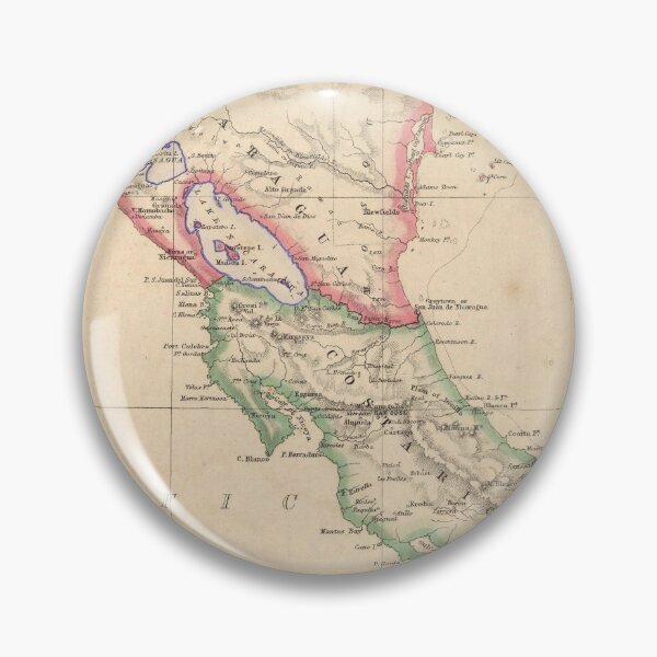 Item preview, Old Central America Map (1857) Vintage Latin America Countries Atlas designed and sold by BravuraMedia.