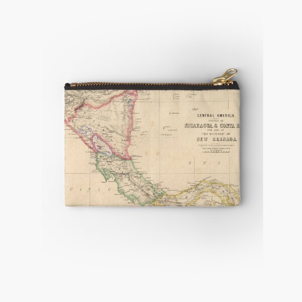 Item preview, Old Central America Map (1857) Vintage Latin America Countries Atlas designed and sold by BravuraMedia.