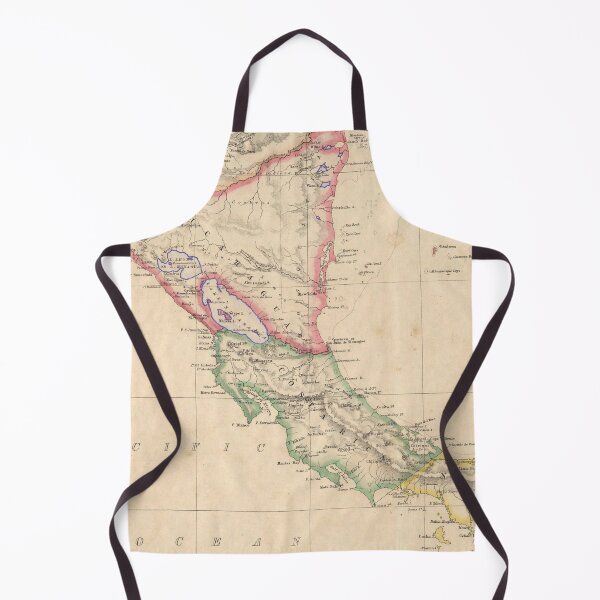 Item preview, Old Central America Map (1857) Vintage Latin America Countries Atlas designed and sold by BravuraMedia.