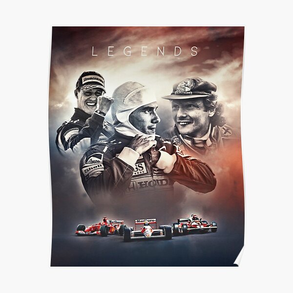 Fond d'écran Ayrton Senna légende Poster