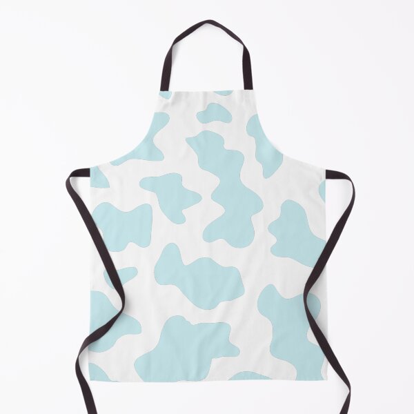 Item preview, aesthetic indie kidcore cow print seamless pattern baby blue designed and sold by mikrocosmox.