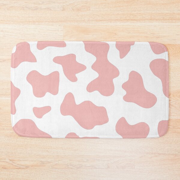 Item preview, aesthetic indie kidcore cow print seamless pattern coral pink designed and sold by mikrocosmox.
