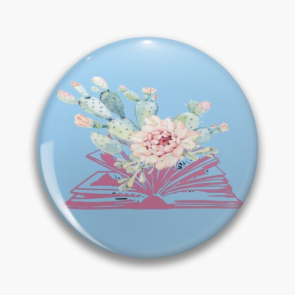 Item preview, Cactus Watercolour Watercolor Aesthetic-CactusFlower-Flower Growing from Book designed and sold by DiensDesign.