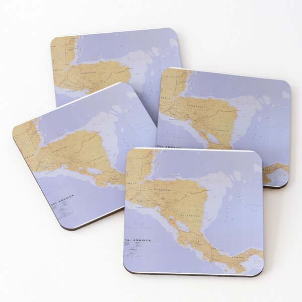 Item preview, Central America Map (1990) Vintage Latin America Countries Atlas designed and sold by BravuraMedia.