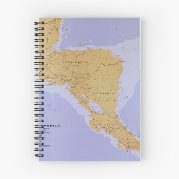 Item preview, Central America Map (1990) Vintage Latin America Countries Atlas designed and sold by BravuraMedia.