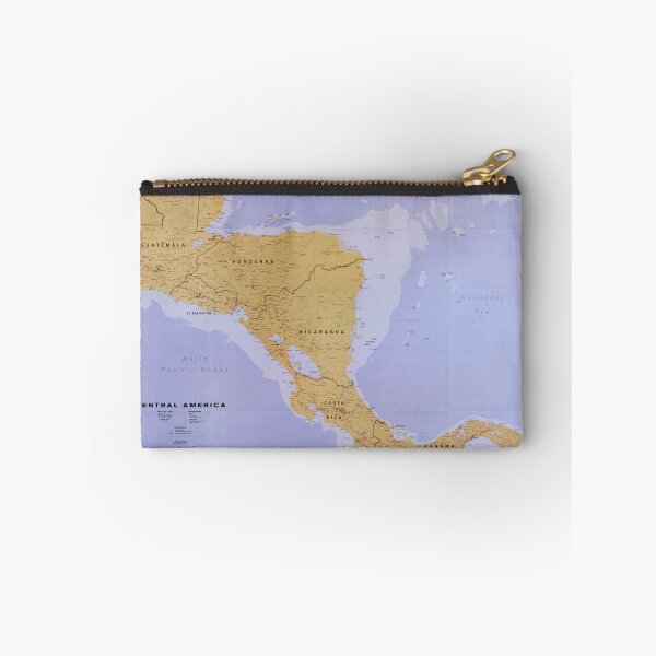 Item preview, Central America Map (1990) Vintage Latin America Countries Atlas designed and sold by BravuraMedia.