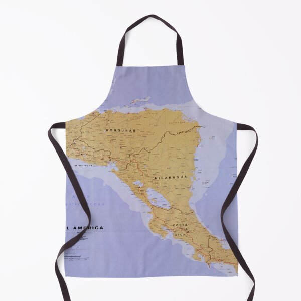 Item preview, Central America Map (1990) Vintage Latin America Countries Atlas designed and sold by BravuraMedia.