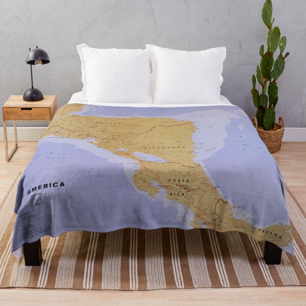Item preview, Central America Map (1990) Vintage Latin America Countries Atlas designed and sold by BravuraMedia.