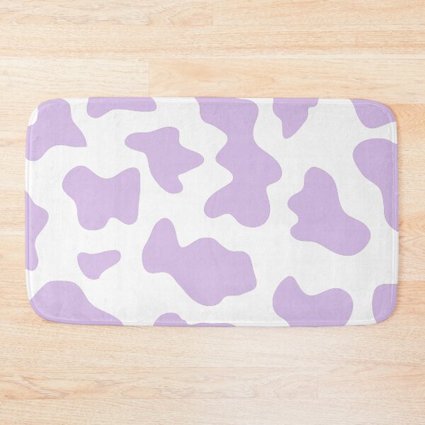 Item preview, aesthetic indie kidcore cow print seamless pattern lavender purple designed and sold by mikrocosmox.