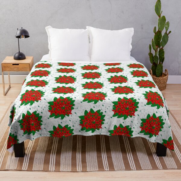 Item preview, Red flame of the woods flower pattern  designed and sold by FamilyCurios.