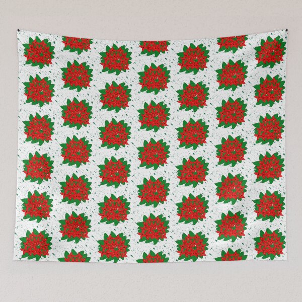 Item preview, Red flame of the woods flower pattern  designed and sold by FamilyCurios.