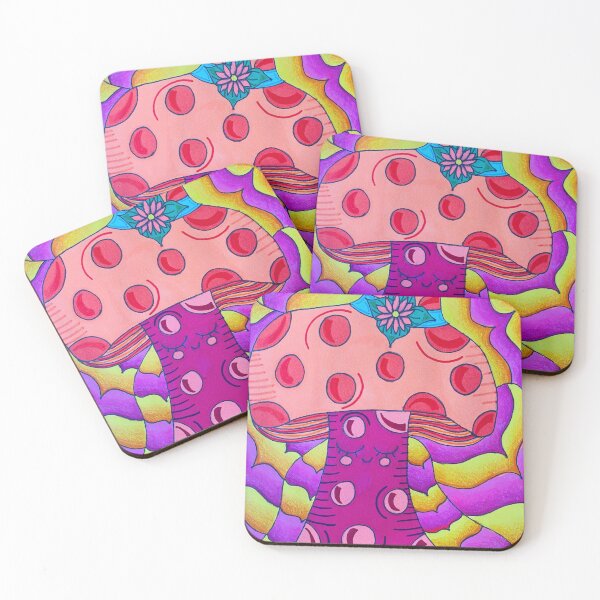 Item preview, Shaded Abstract Trippy Kawaii Mushroom designed and sold by artbyalette.