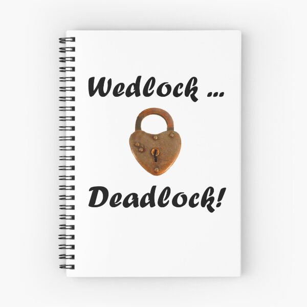 Item preview, Wedlock, Deadlock, humor with padlock! designed and sold by Mary Taylor.