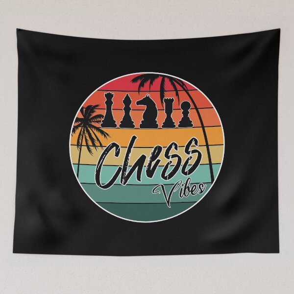 Item preview, Chess Vibes Vintage Retro Sunset T-Shirt designed and sold by Joseph Narob.