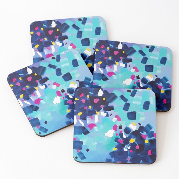 Item preview, Modern Teal and Blue Abstract Painting designed and sold by Ana Moguš.