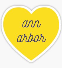 Ann Arbor Herz Sticker