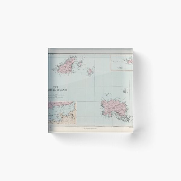 Item preview, Old Channel Islands Map (1904) Vintage Guernsey & Jersey Isle Atlas designed and sold by BravuraMedia.