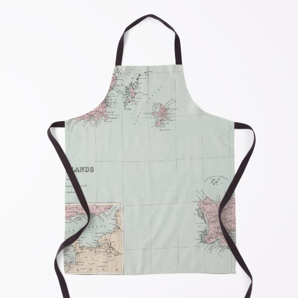 Item preview, Old Channel Islands Map (1904) Vintage Guernsey & Jersey Isle Atlas designed and sold by BravuraMedia.