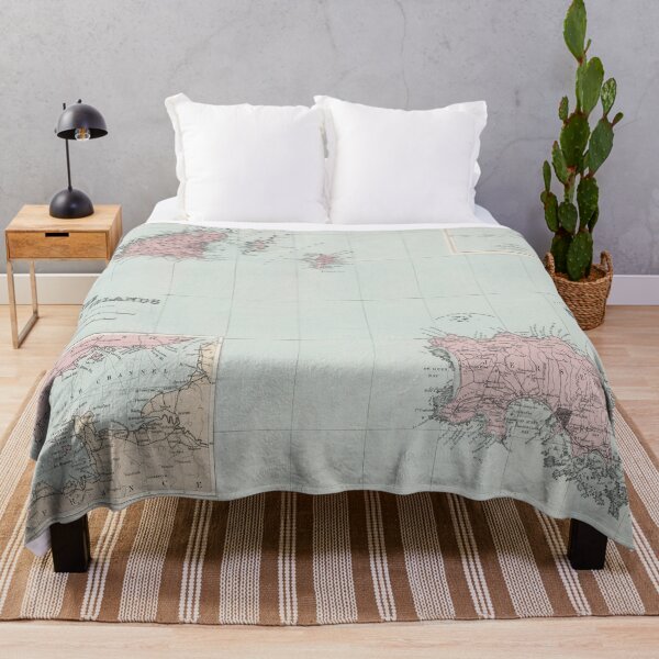 Item preview, Old Channel Islands Map (1904) Vintage Guernsey & Jersey Isle Atlas designed and sold by BravuraMedia.