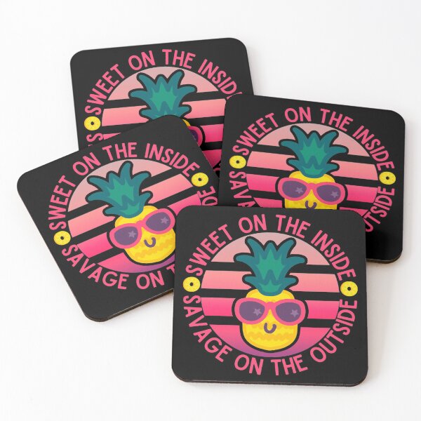 Item preview, Sweet On The Inside Savage On The Outside - Cute Pineapple Fruit designed and sold by Mixture-DESIGN.