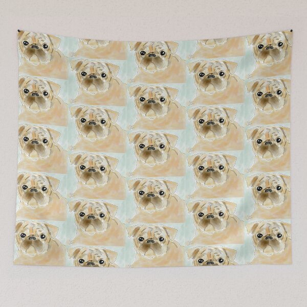 Item preview, Pug dog fawn designed and sold by gooberella.