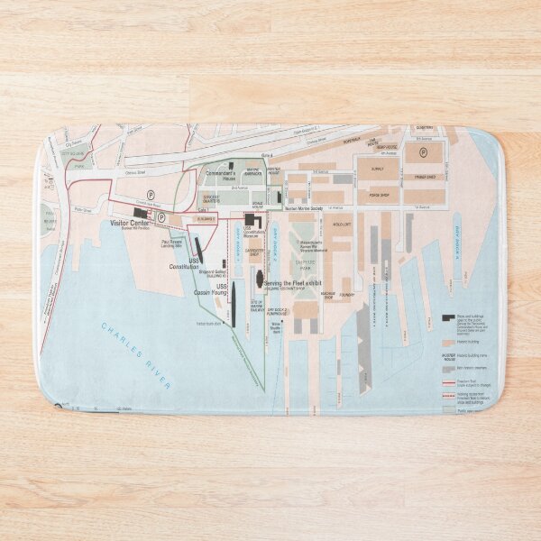 Item preview, Charlestown Navy Yard Map (2003) Boston National Park Atlas designed and sold by BravuraMedia.