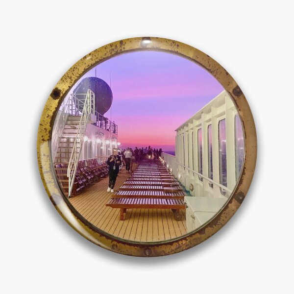 Item preview, Cruise Porthole Sunset designed and sold by arishatz.