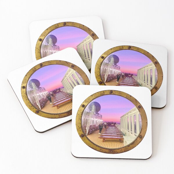 Item preview, Cruise Porthole Sunset designed and sold by arishatz.