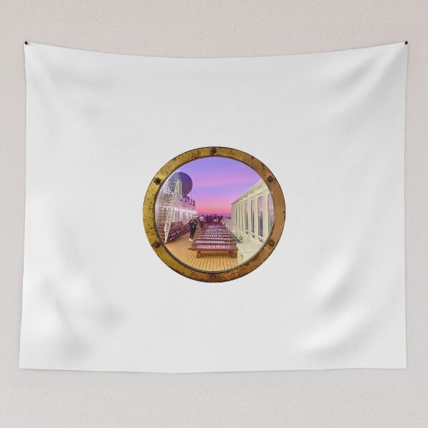Item preview, Cruise Porthole Sunset designed and sold by arishatz.