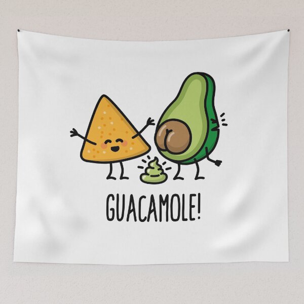 Item preview, Funny Guac Avocado poop tortilla chips guacamole designed and sold by LaundryFactory.