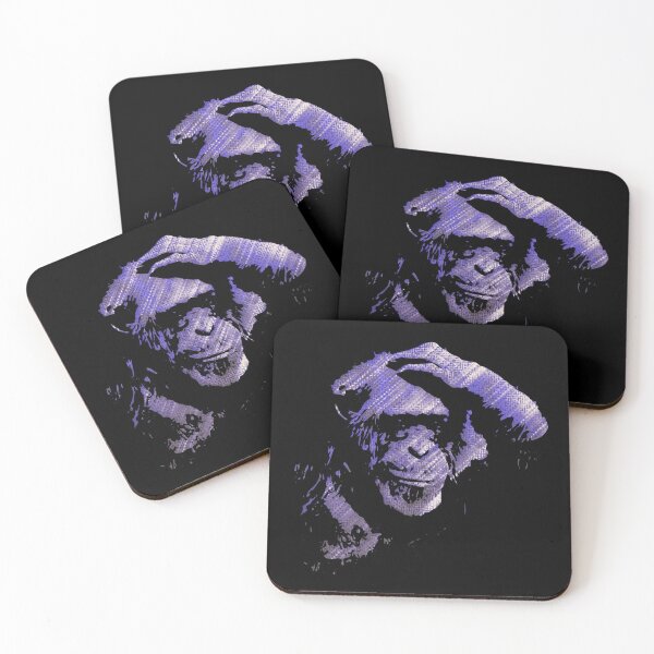 Item preview, Monkey face thoughtful animal head graphic designed and sold by brunsch-print.