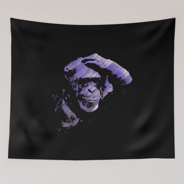 Item preview, Monkey face thoughtful animal head graphic designed and sold by brunsch-print.