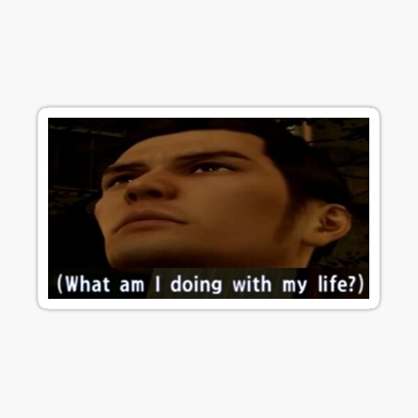 Yakuza Kiryu perplexe Sticker
