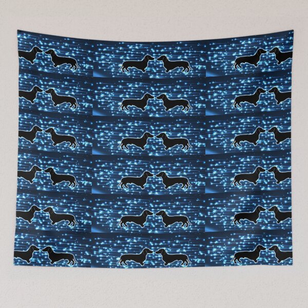 Item preview, Dachshund Couple In Neon Light Background designed and sold by Clitus.