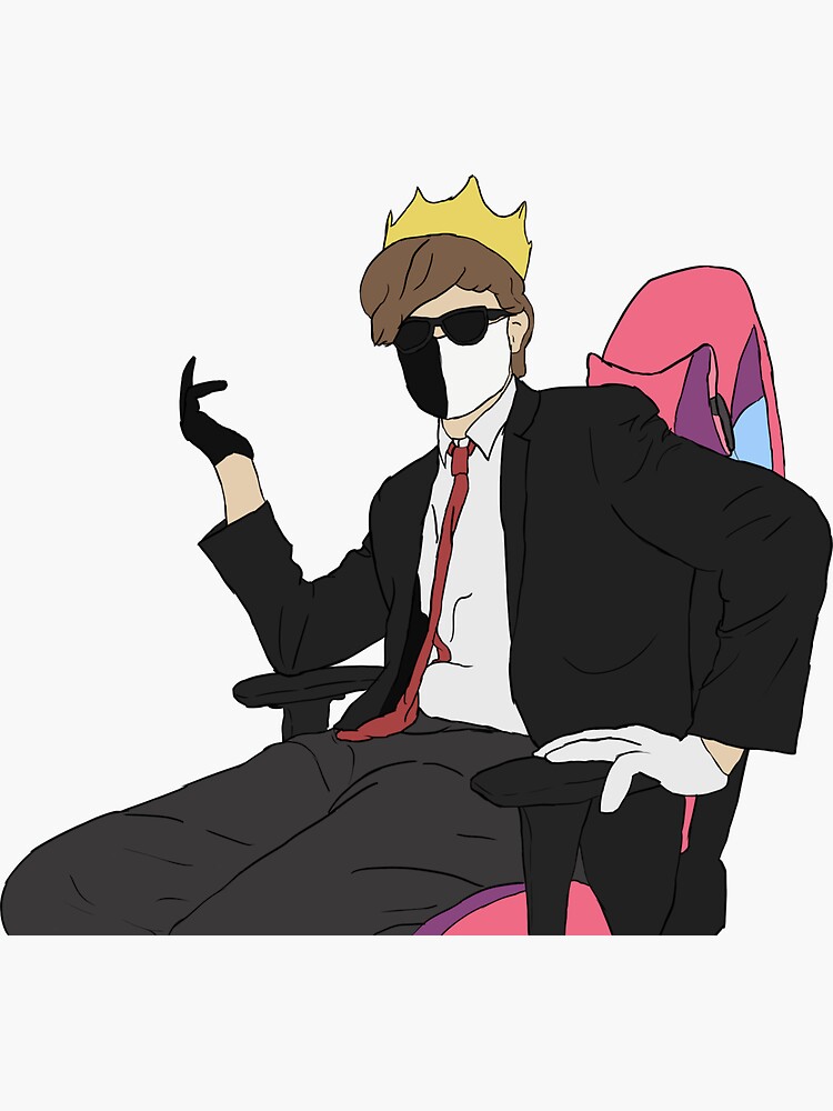 "Ranboo in chair" Sticker for Sale by TiarnanL Redbubble