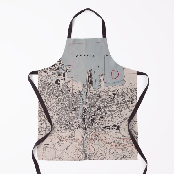 Item preview, Old Cherbourg France Map (1943) Vintage Normandy City Atlas designed and sold by BravuraMedia.