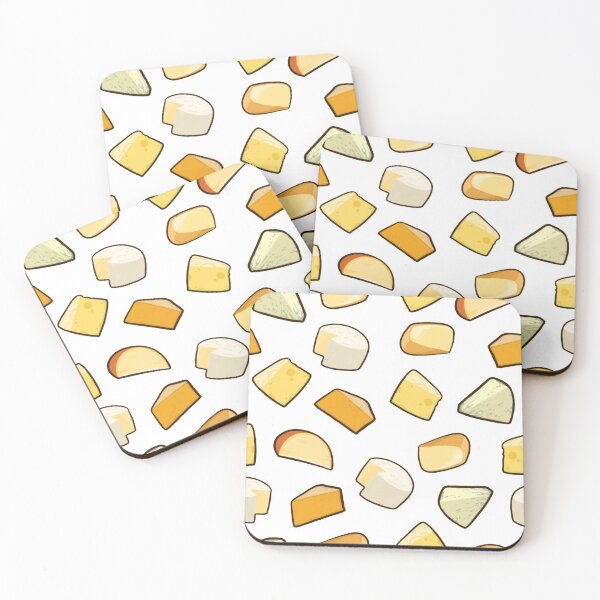 Item preview, Cute cartoon cheese assortment pattern designed and sold by Picklejuiceshop.