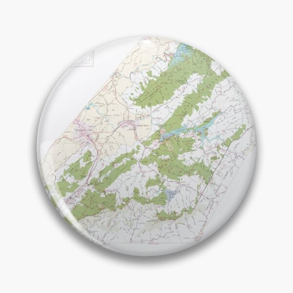 Item preview, Cherokee National Forest Map (1985) Vintage Tennessee Woodland Park Atlas designed and sold by BravuraMedia.