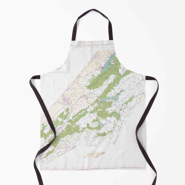Item preview, Cherokee National Forest Map (1985) Vintage Tennessee Woodland Park Atlas designed and sold by BravuraMedia.
