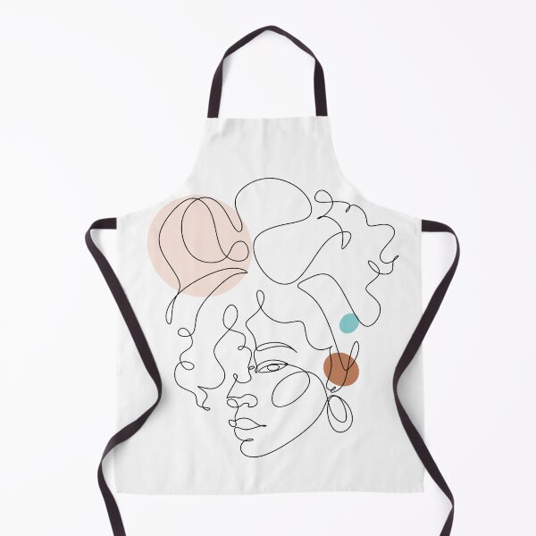 Item preview, Face of an Afro American woman with a turban in a modern abstract minimalist one line style. designed and sold by OneLinePrint.