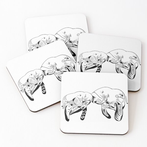 Item preview, manatee love designed and sold by PawsoMania.